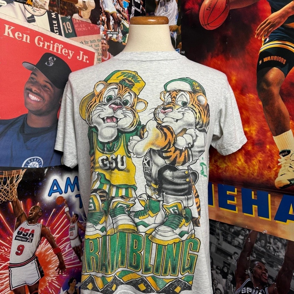Vintage Grambling State Tigers Shirt‎ Xplosion Black Culture HBCU Tee Sz Large